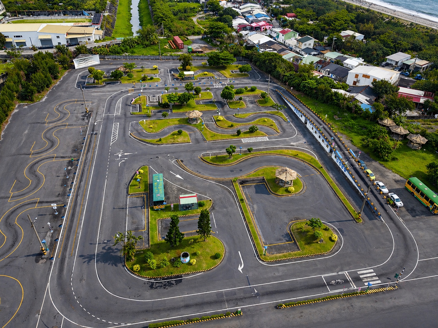 名人駕訓班本場空拍圖